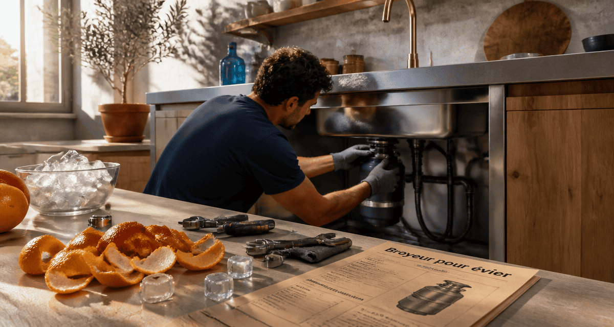 broyeur pour evier sous evier inox