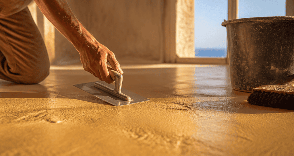 comment faire un beton cire sur sol interieur