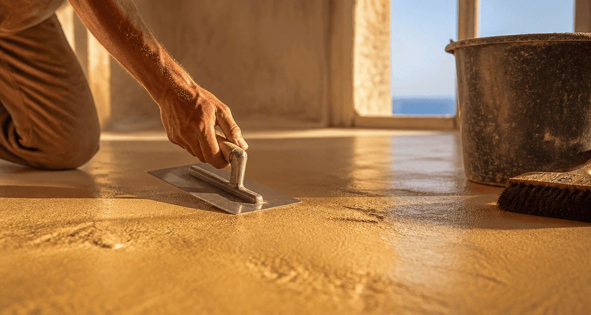 comment faire un beton cire sur sol interieur