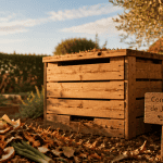 composteur jardin bois méditerranéen
