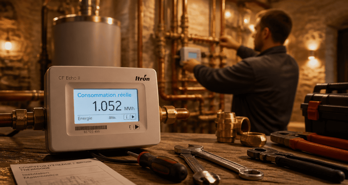 compteur d energie thermique sur canalisation cuivre
