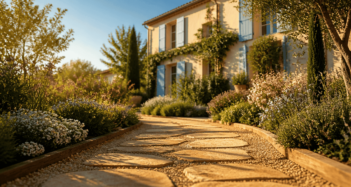 dalle allee de jardin en pierre naturelle et gres
