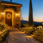 decoration noel exterieur jardin lumineux