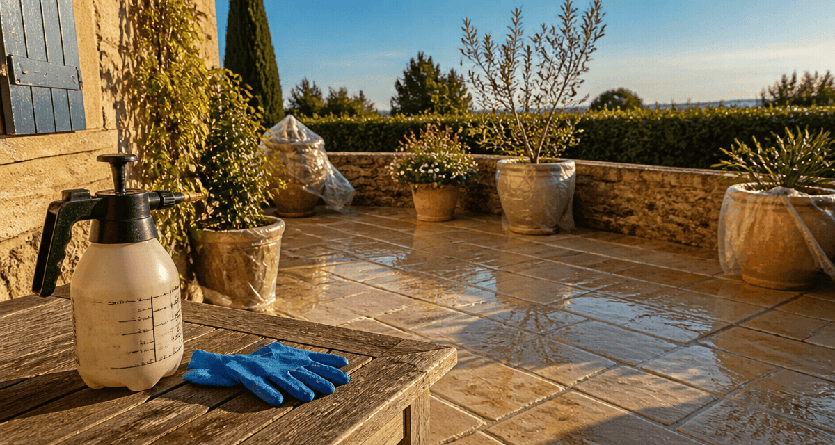 dilution javel 9 6 pour nettoyage terrasse, terrasse pierre propre