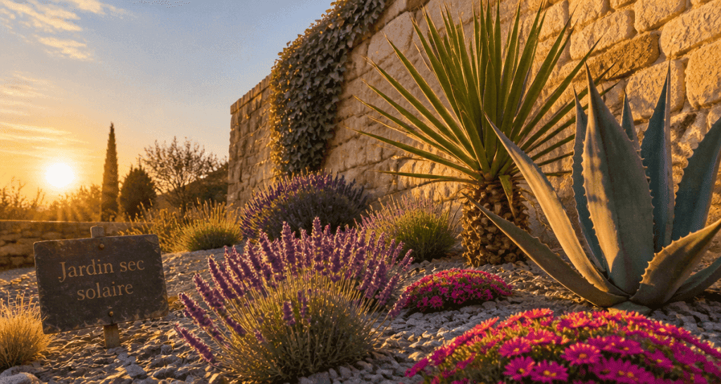 jardin sec plantes plein soleil sans arrosage