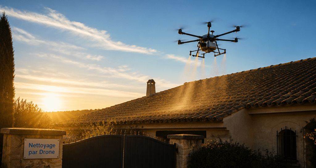 nettoyage toiture par drone avis sur toiture méditerranéenne