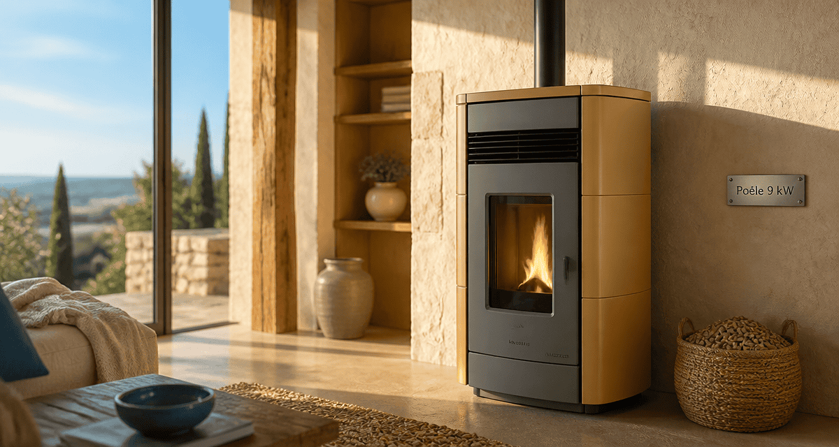 poêle à granulés palazzetti 9kw prix dans salon lumineux