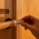 protection poignee silicone transparente sur porte
