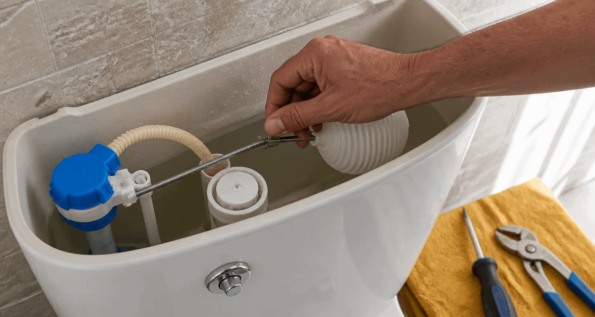 régler flotteur chasse d eau main outils
