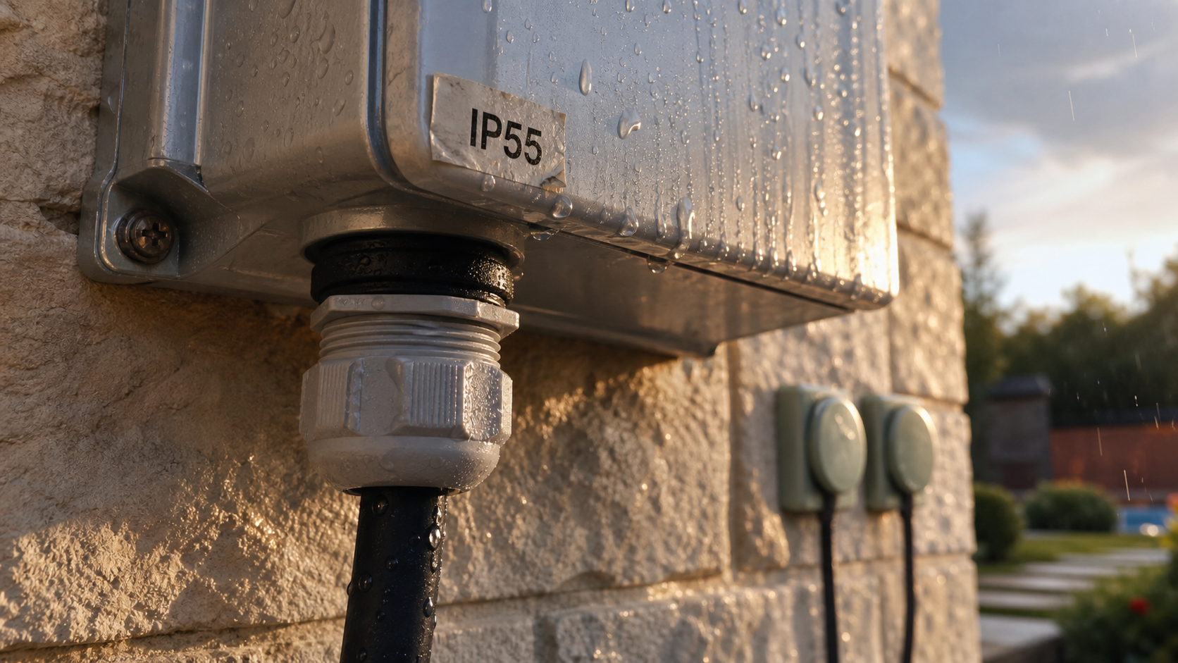 Boîtier électrique ip55 extérieur, protection eau et poussière
