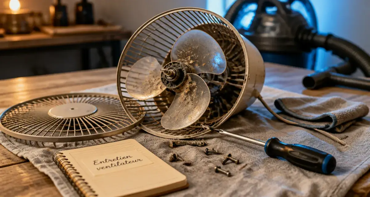 Comment demonter un ventilateur sur pied : nettoyage sans casse, pièces et poussière