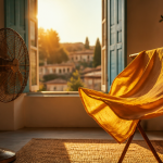 comment rafraîchir une pièce avec un ventilateur chambre méditerranéenne