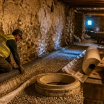 Drainage maison ancienne prix : pose tuyau pour protéger fondations