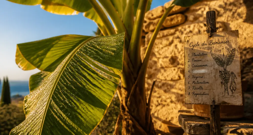en combien de temps pousse un bananier sous climat méditerranéen