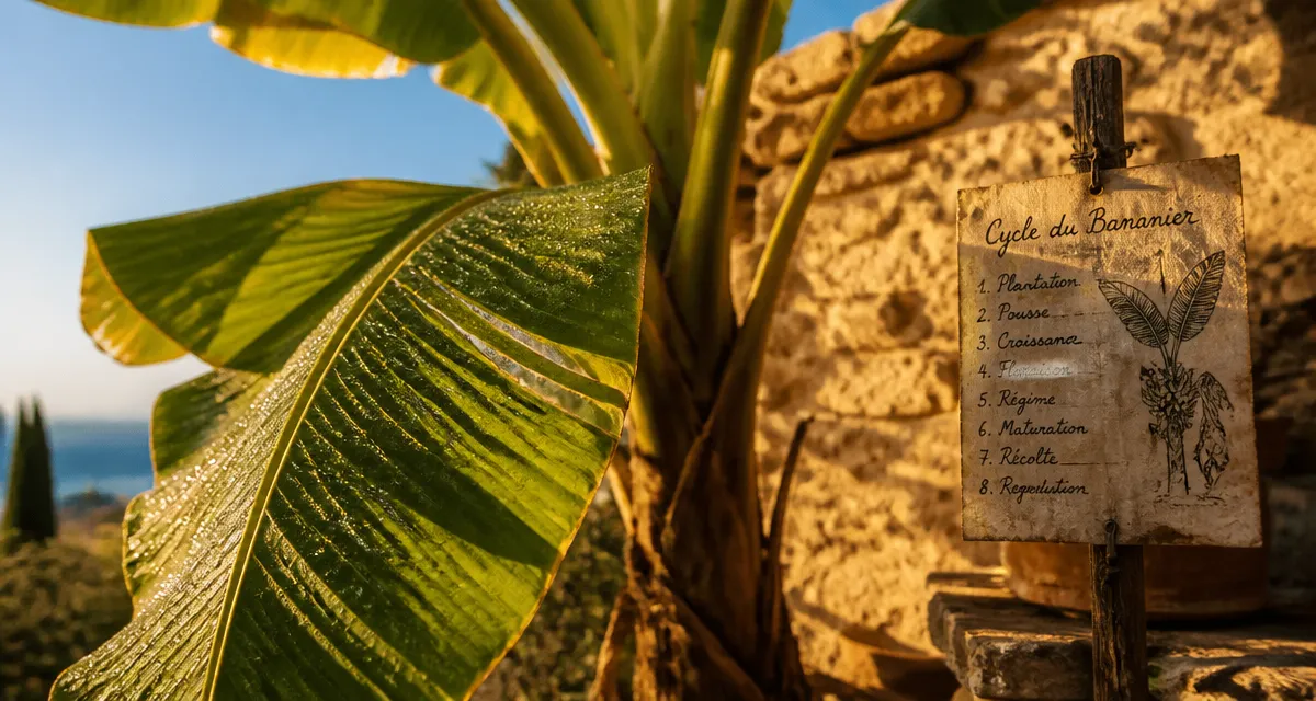 en combien de temps pousse un bananier sous climat méditerranéen