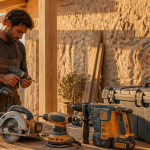 outillage portatif sur chantier méditerranéen