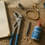 Pas de visse foiré sur établi avec outils