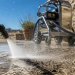 Quelle puissance pour un Karcher : jet haute pression sur pierre humide