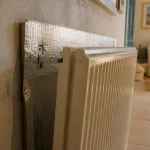 Aluminium pour radiateur : panneau isolant derrière radiateur mural