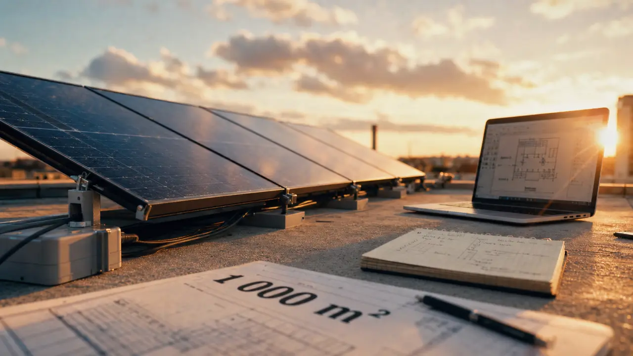 Combien rapporte 1000 m2 de panneau solaire : revenus ou loyer de terrain