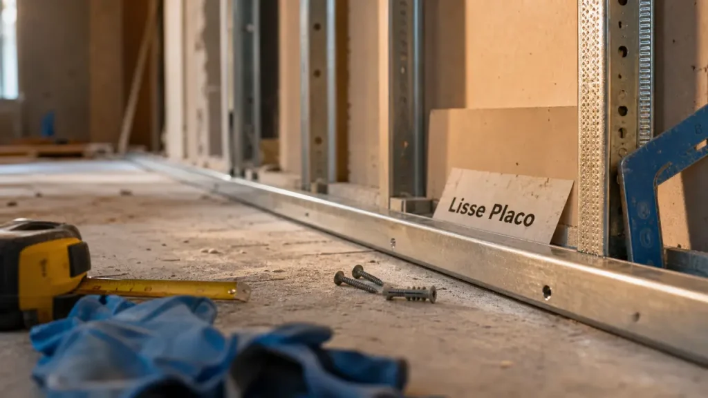 Lisse placo : le guide pour choisir et poser vos profilés acier