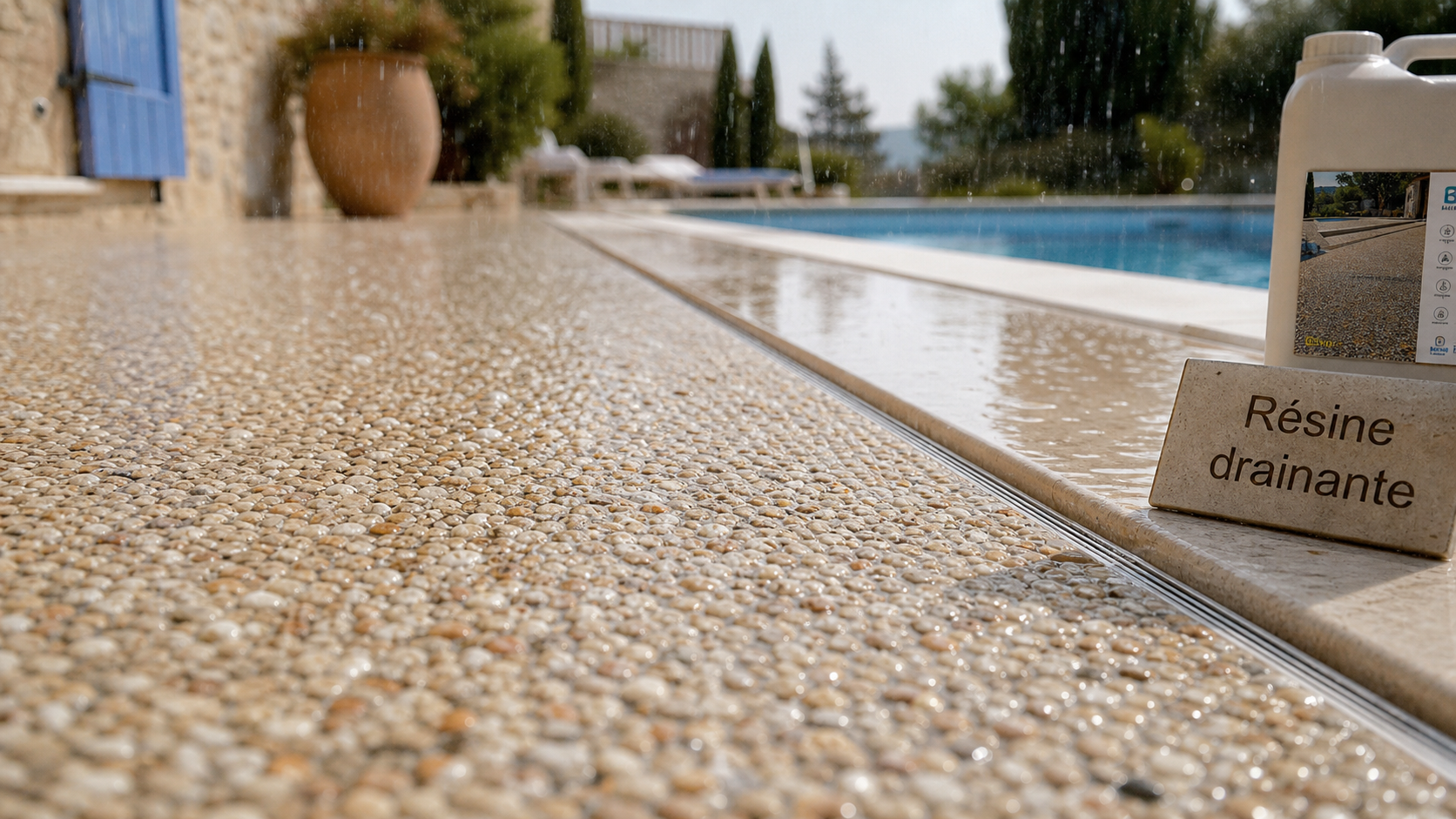 Résine drainante terrasse : drainage efficace et sol drainant