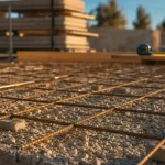 Treillis soudé pour dalle béton ST25C sur chantier