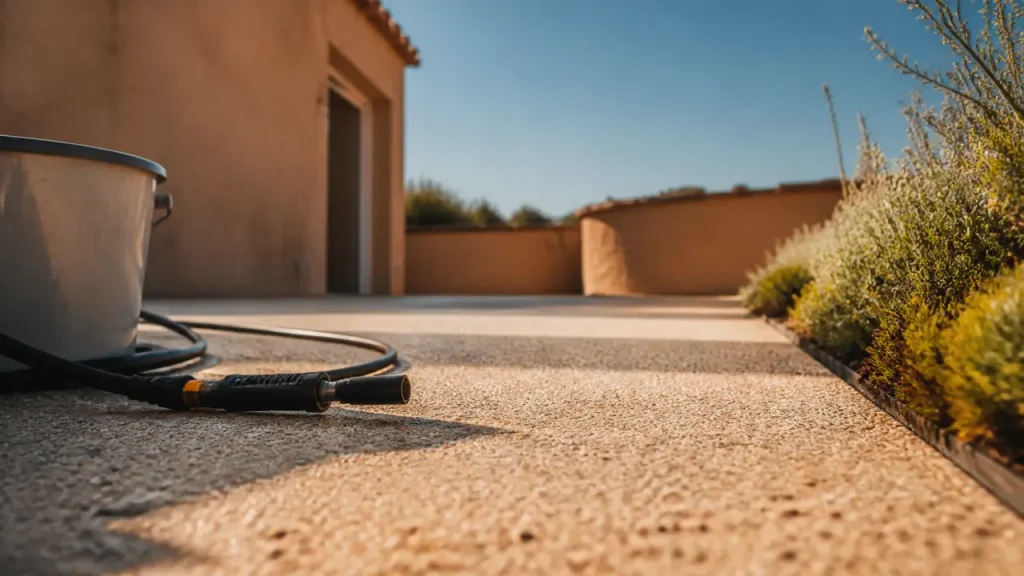 Béton lavé : granulats apparents, usages extérieurs et prix au m²