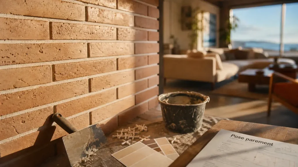 Brique pour mur intérieur : couleurs, usages et pose sans faux pas
