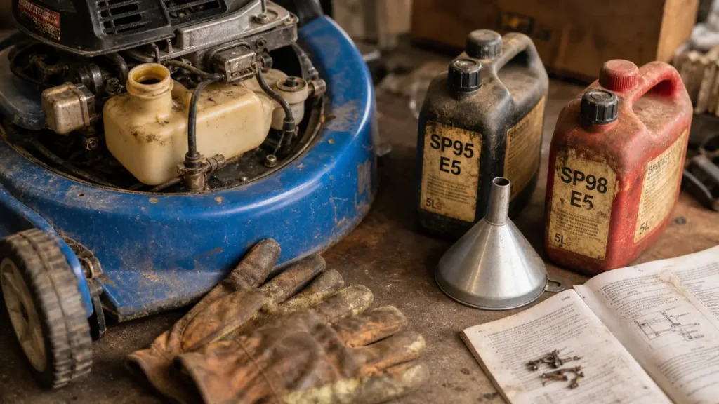 SP95 ou SP98 pour une tondeuse : le bon choix selon le moteur et l’éthanol