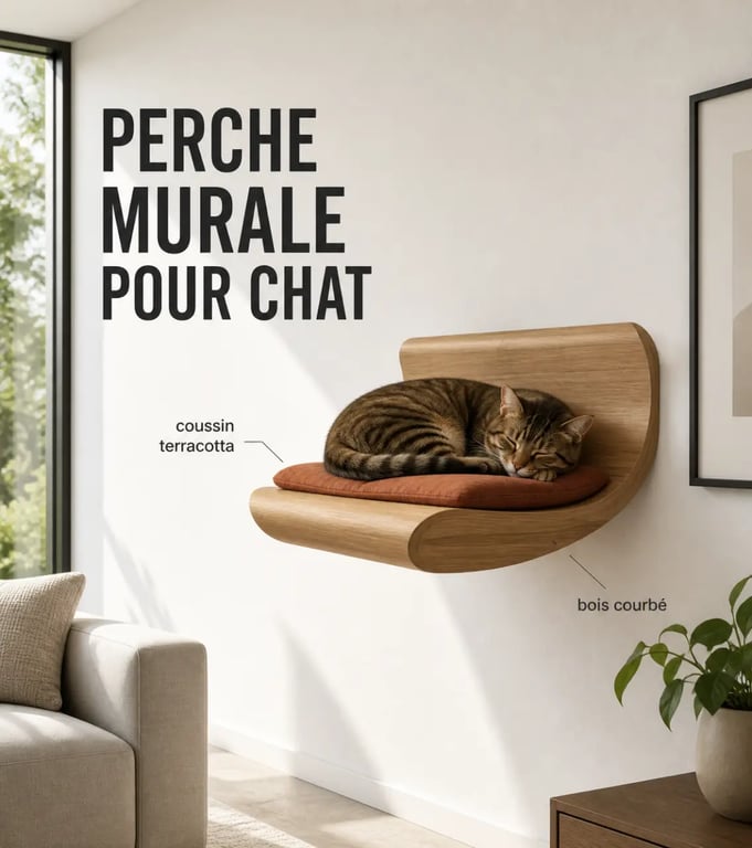 Aménager un intérieur pet-friendly avec un couchage mural design pour chat
