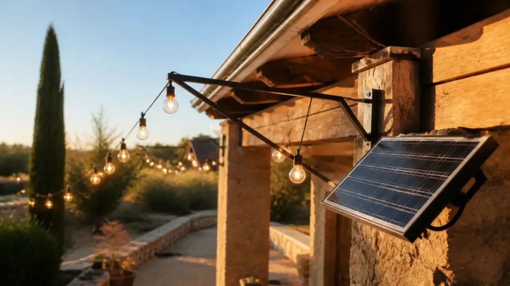 Guirlandes solaires extérieures : 3 critères techniques pour illuminer votre jardin durablement