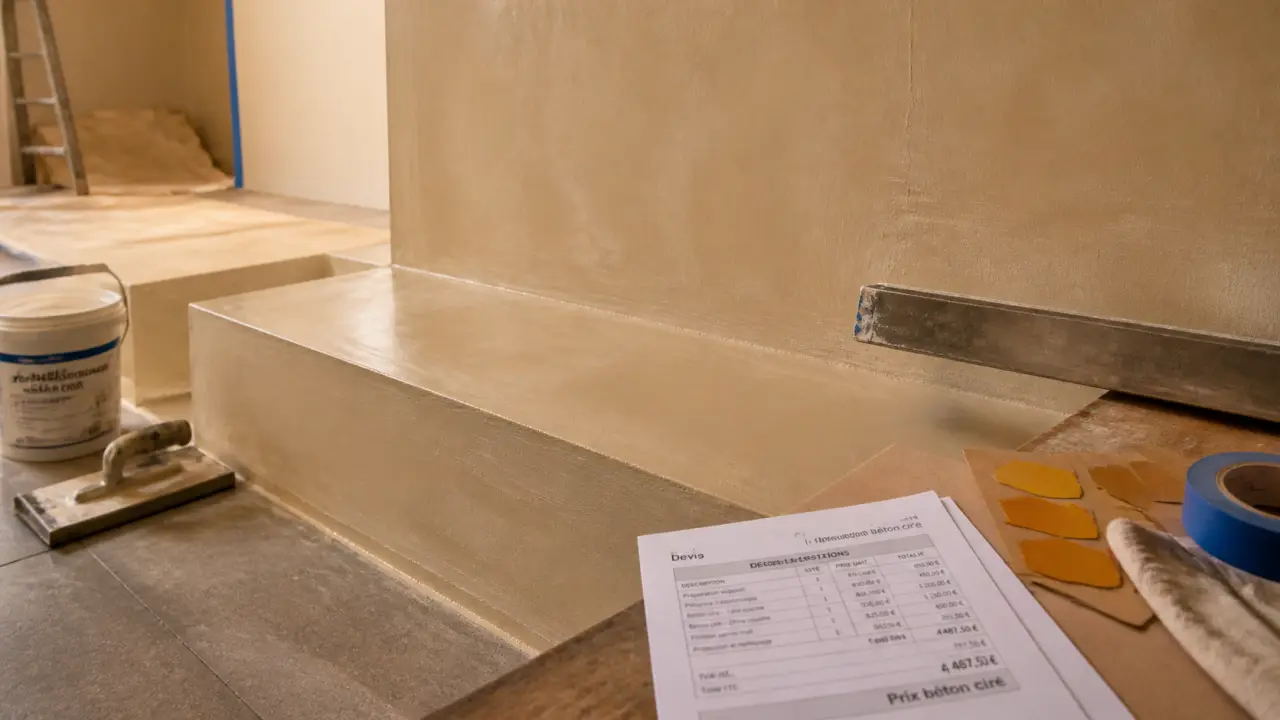 Prix du béton ciré au m2 : béton ciré en kit et posé