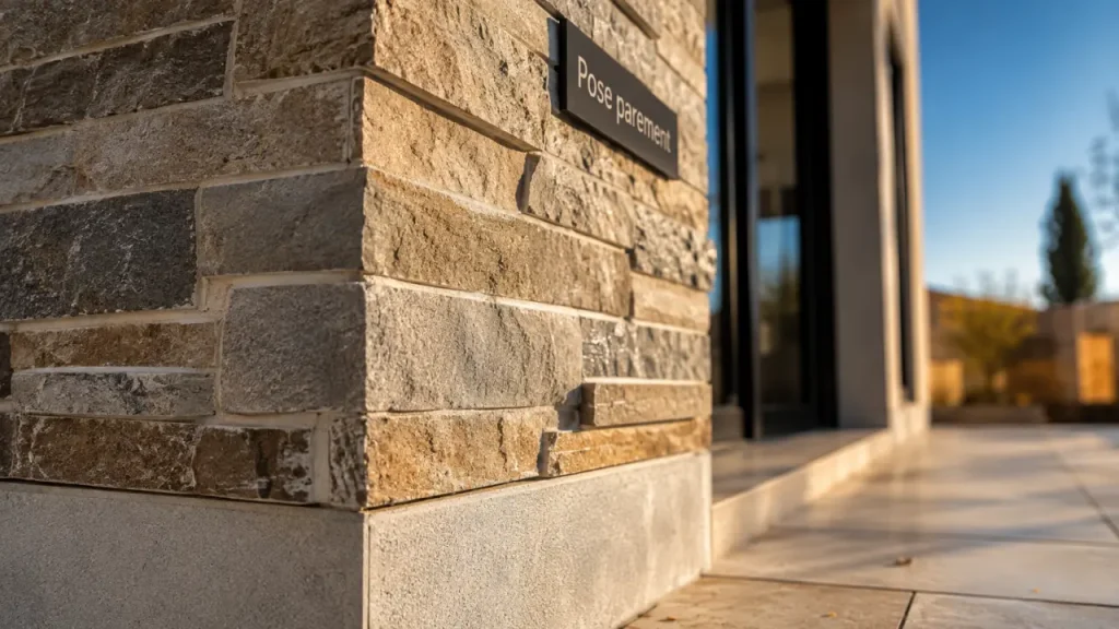 Façade extérieure en parement pierre : comment choisir entre matériaux, joints et support ?