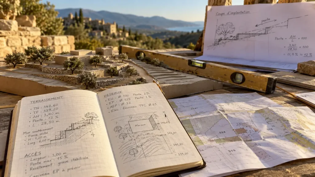 Construction sur terrain en pente : choisir la maison avant de niveler la parcelle